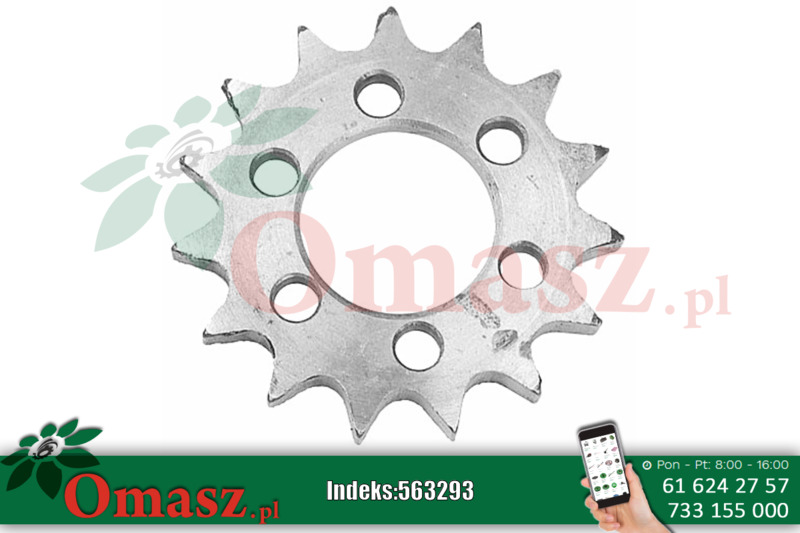 Koło łańcuchowe Claas, Z-15, 6 otworów 619563-600