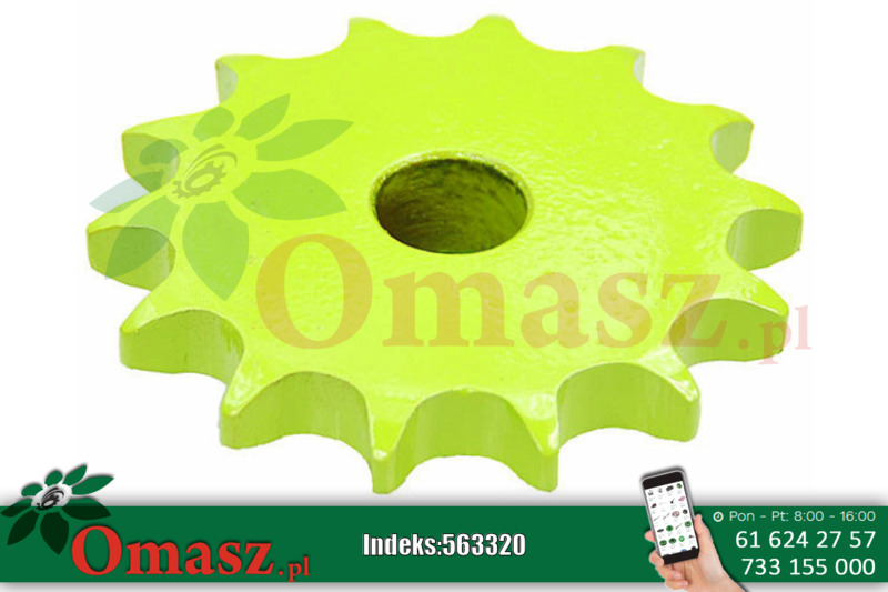 Koło łańcuchowe Claas, Z-14, skok 3/4 cala, gwint 20mm 61927201
