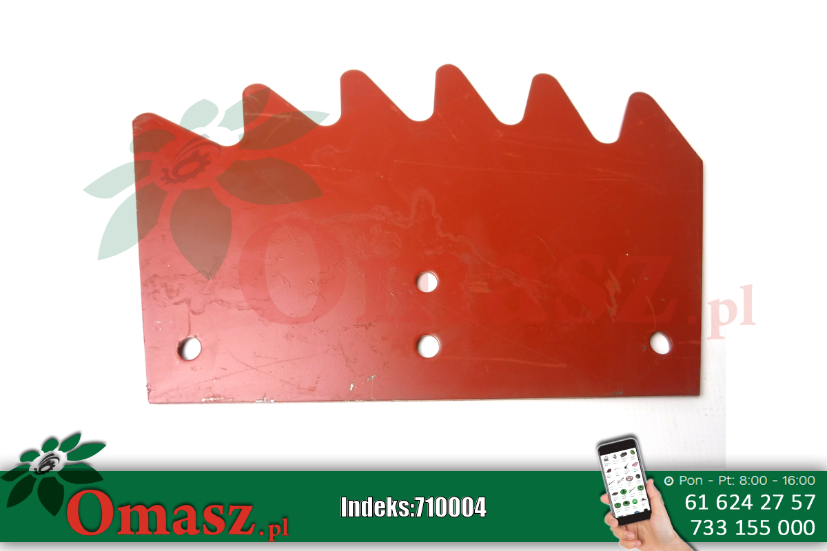 Grzebień karbowany bębna rozrzutnika obornika 2213/19-004/0