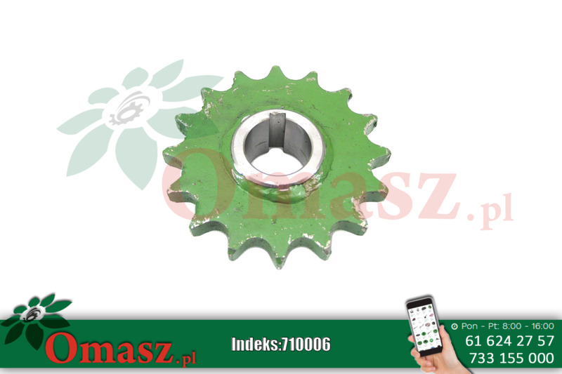 Koło łańcuchowe rozrzutnika, Z-16, skok 1 cal, otwór 40mm 2208/05-004/3