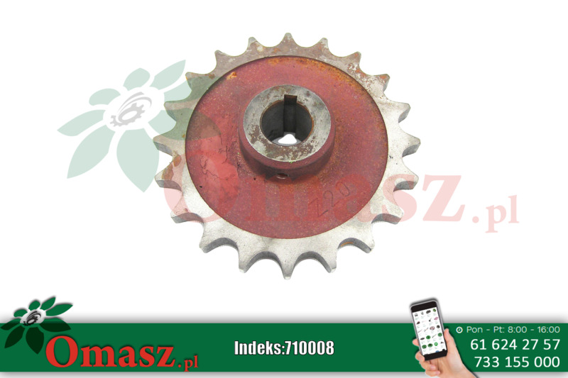 Koło łańcuchowe kopaczki, Z-20, skok 1 cal, otwór 30mm