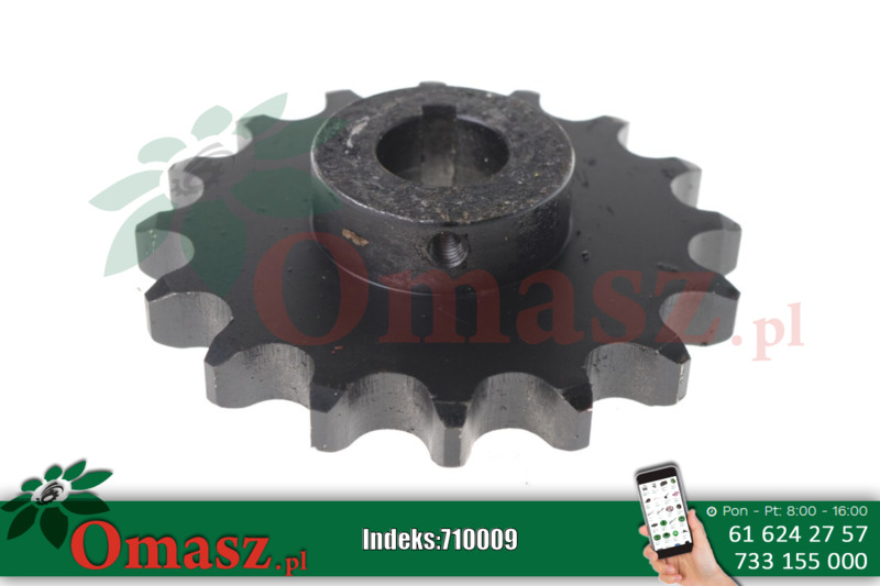 Koło łańcuchowe rozrzutnika, Z-16, skok 1 cal, otwór 30mm 2208/05-004/1