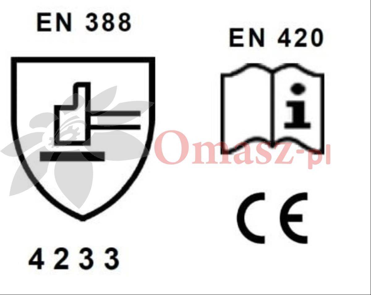 Rękawice Kapro obustronnie skórzane rozm. 10