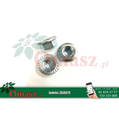 Nakrętka osi roweru chrom z kołnierzem RP-0064