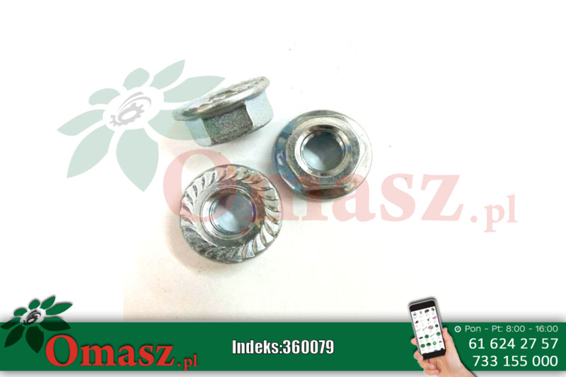 Nakrętka osi roweru chrom z kołnierzem RP-0064