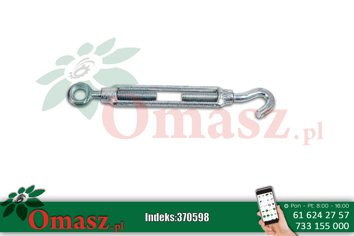 Śruba rzymska hak-oczko M14