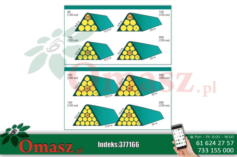 Włóknina do okrywania stogów - fliz 10*4*12,5