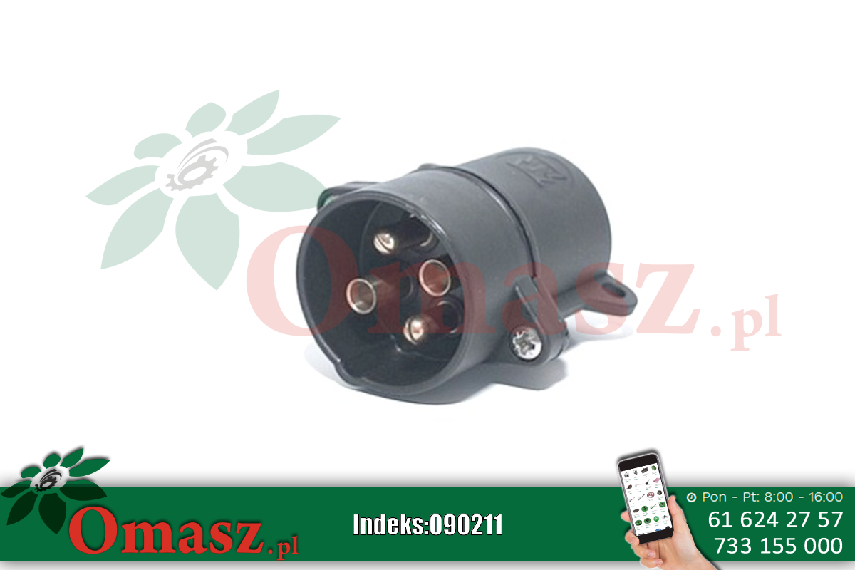 Wtyczka elektryczna 4P 6/12V