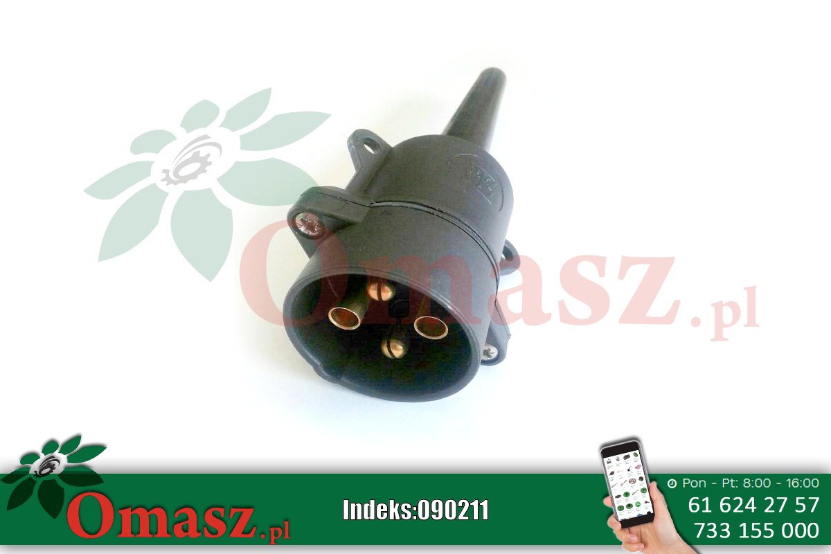 Wtyczka elektryczna 4P 6/12V