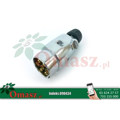 Wtyczka elektryczna 7PIN 12V aluminiowa