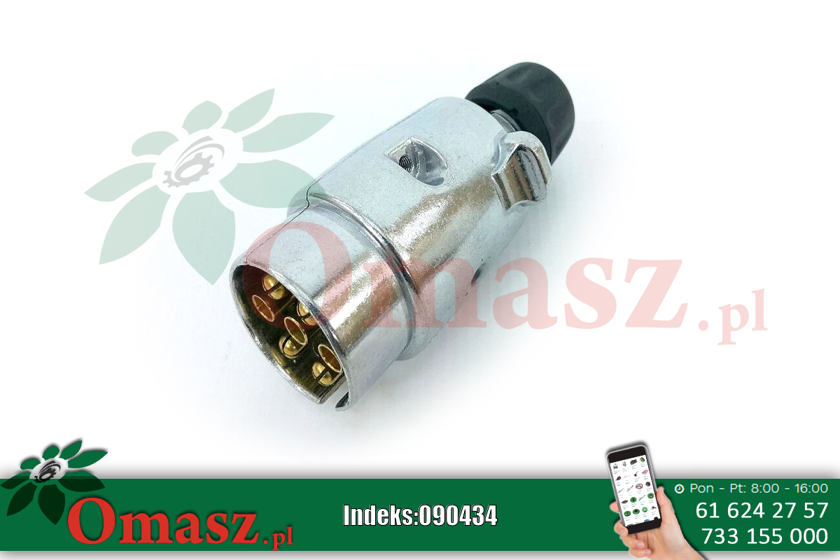 Wtyczka elektryczna 7PIN 12V aluminiowa
