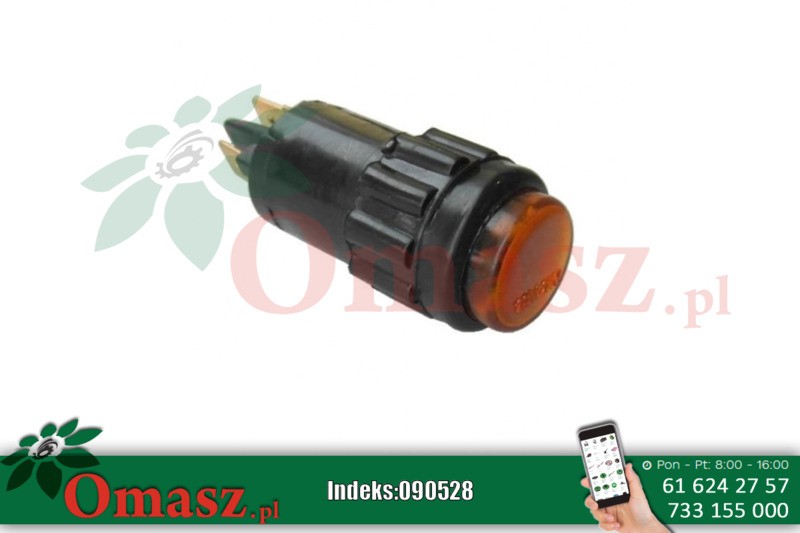Lampka kontrolna pomarańczowa 12V 2W L1065