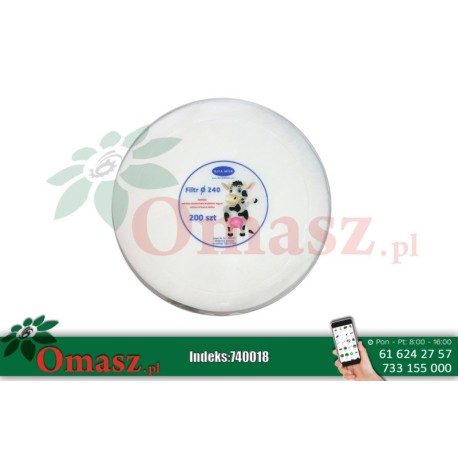 Filtry krążkowe Alfa Milk fi 240 200szt.