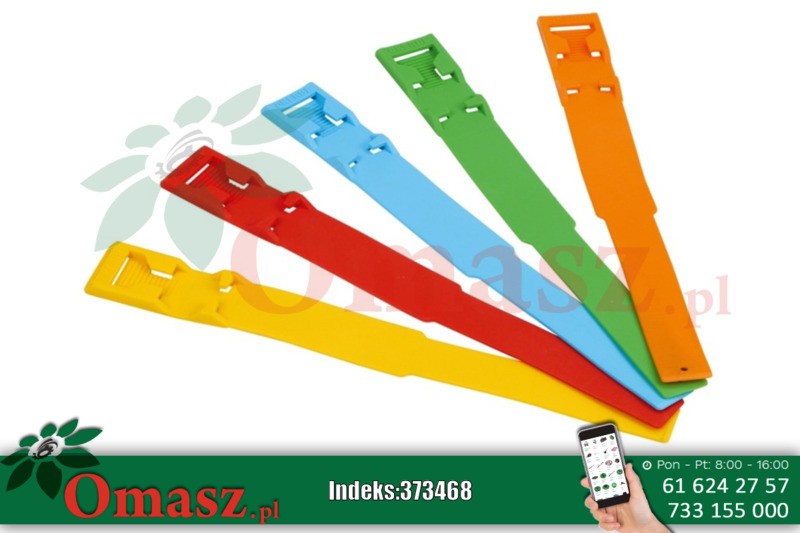 Opaska identyfikacyjna z tworzywa czerwona 07-0076