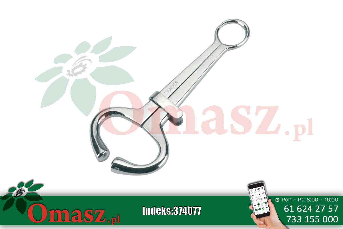 Uchwyt dla byka HARMS z suwakiem, ze stali nierdzewnej 01-2661