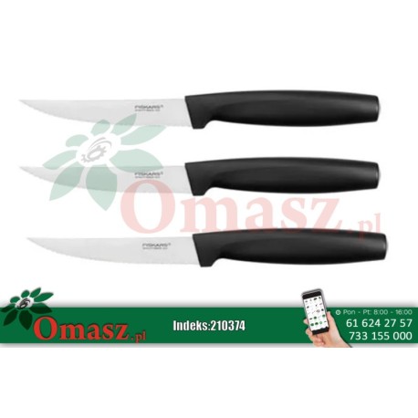 Nóż Fiskars zestaw 3 szt. Kuchennych 1014280