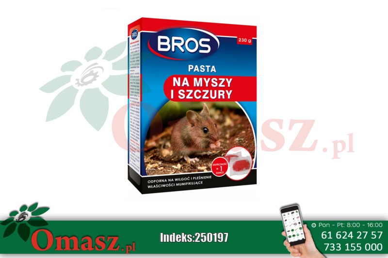 Bros pasta na myszy i szczury 230g