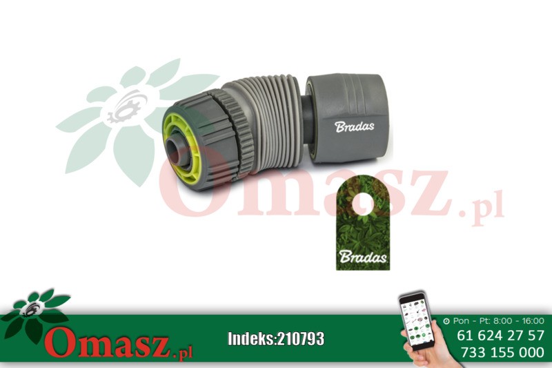 Szybkozłączka 1/2' Bradas z regulacją kąta LE-S2122K
