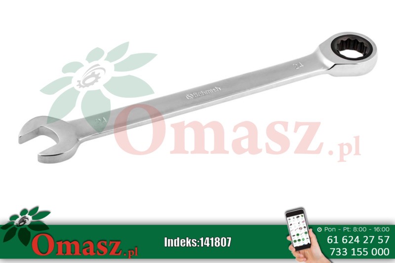 Klucz płasko-oczkowy 13mm z grzechotką Schmith SKPO-G13