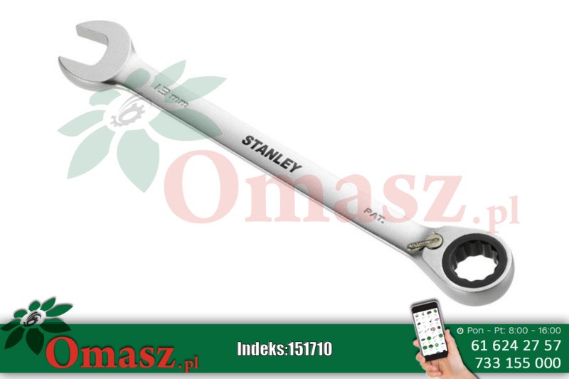Klucz płasko-oczkowy 14mm z grzechotką Stanley 899394