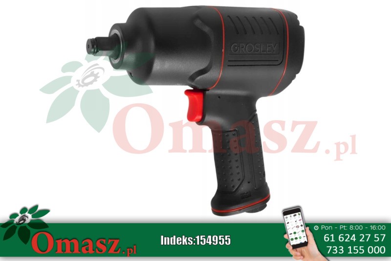Pneumatyczny klucz udarowy 1/2' 1200 Nm Grosley GR01001