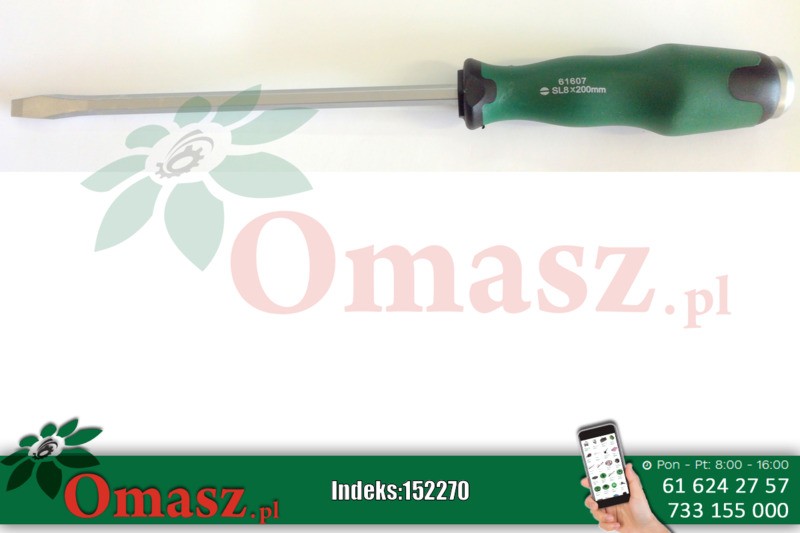 Wkrętak 8*200mm płaski do pobijania Sata GL61607