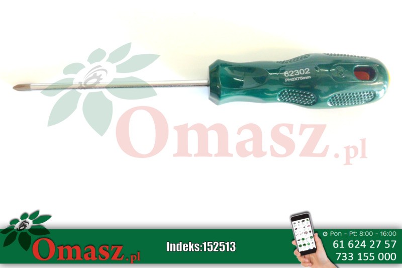 Wkrętak 0* 75mm krzyżakowy Sata GL62302