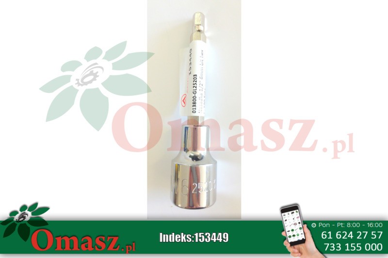 Klucz nasadowy 1/2' 6mm bit hex L:100 Sata s25203