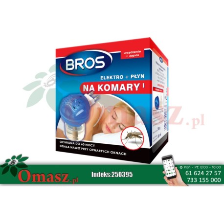 Bros elektrofumigator + płyn na komary