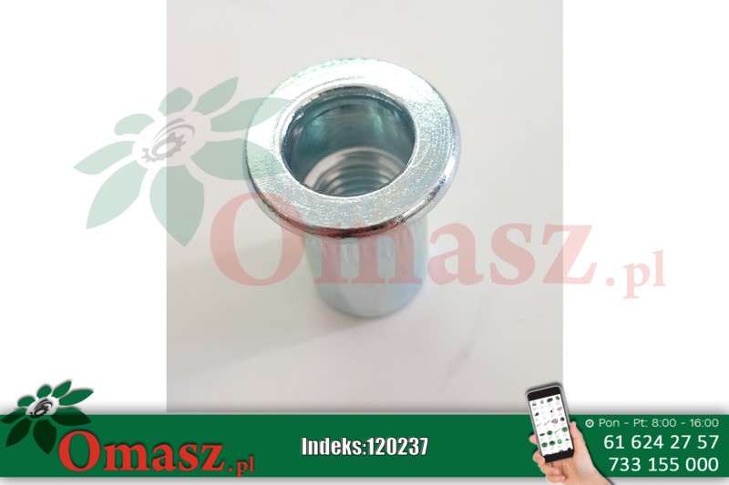 Nitonakrętka M10 kołnierz walcowy