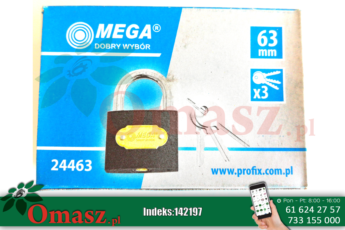 Kłódka żeliwna 63mm N-02-263