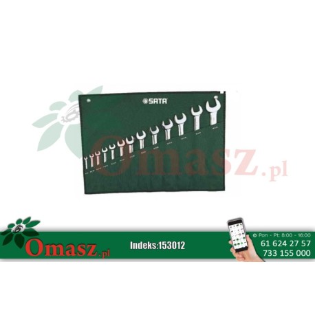 Zestaw 13 kluczy płaskich dwustronnych w saszetce SATA S09029