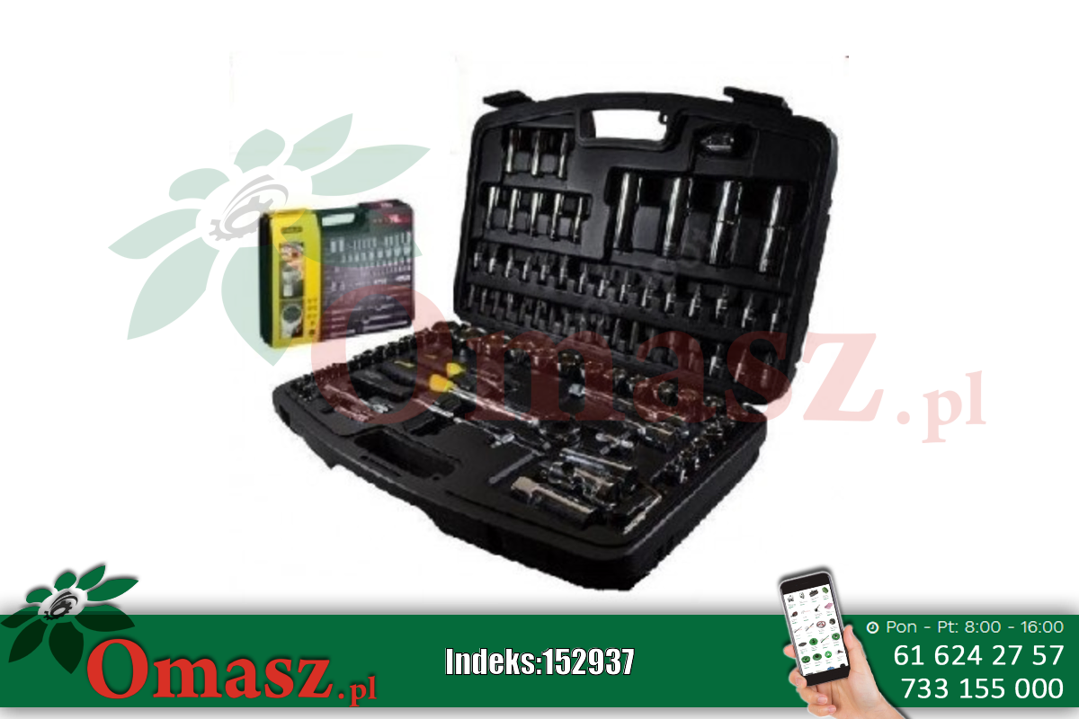 Komplet kluczy nasadowych 92 szt. Stanley 955861
