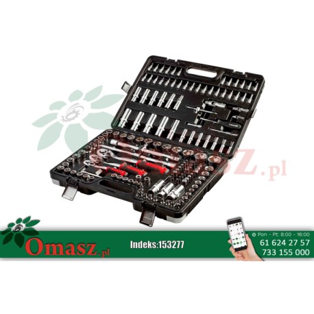 Komplet kluczy nasadowych 150 szt. Schmith SQN-150
