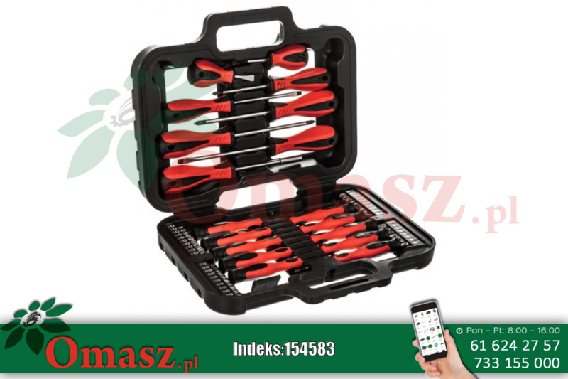 Zestaw 58 szt. wkrętaków i bitów GROSLEY GWZ58011