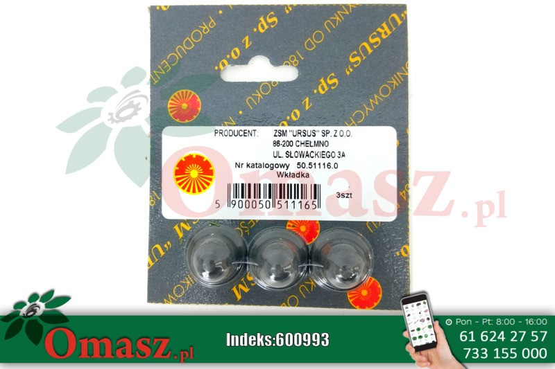 Wkładka oporowa łapki sprzęgła Ursus C-360 50/51-116/0