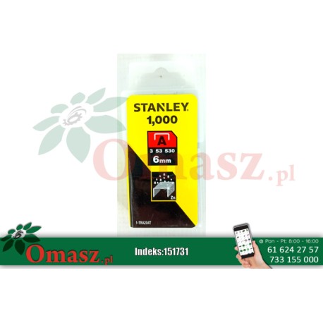 Zszywki 6mm 1000szt Stanley