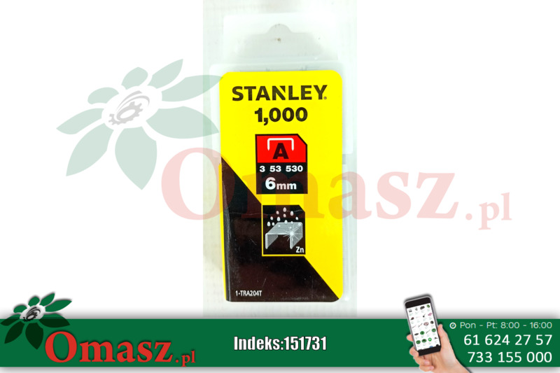 Zszywki 6mm 1000szt Stanley