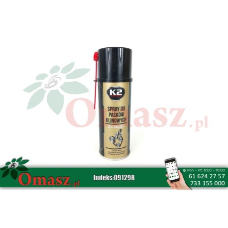 Spray antypoślizgowy do pasków klinowych K2