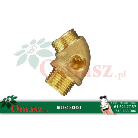 Zawór do poidła K75,HP20 - kolanko mosiężne 10-2393-004