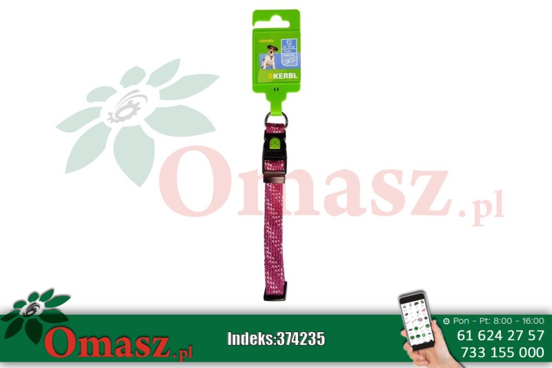 Obroża dla psa Colorado 35-55cm, 20mm fuksja 80239