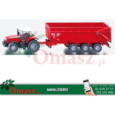 Zabawka Traktor MF przyczepa 6001844