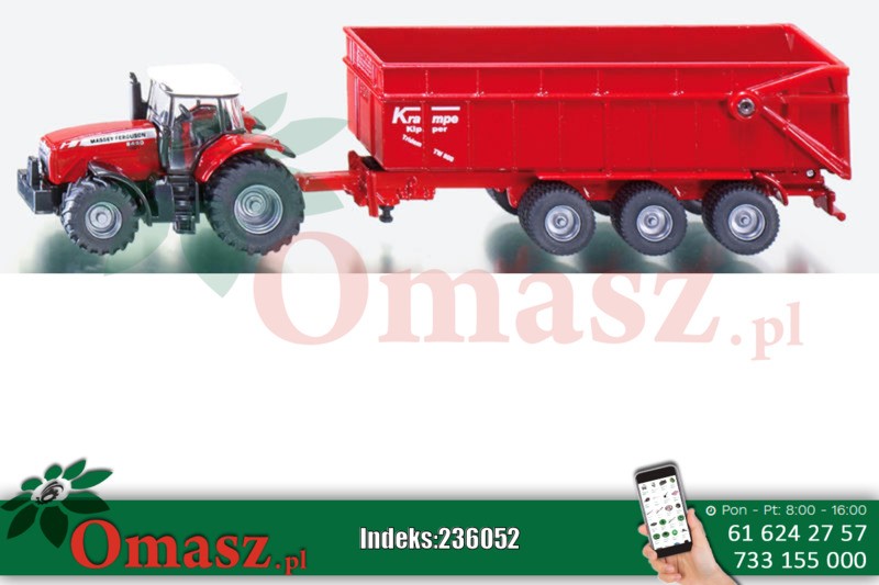 Zabawka Traktor MF przyczepa 6001844