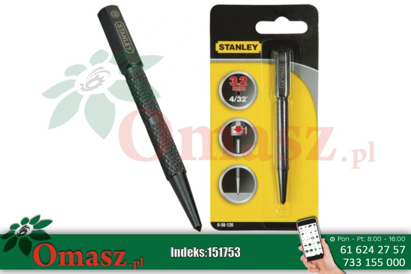 STANLEY S-58-120 hartowany punktak do metalu 3,2 mm