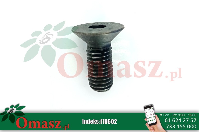 Wkręt M12*30 7991 imbus 8 10.9 czarna