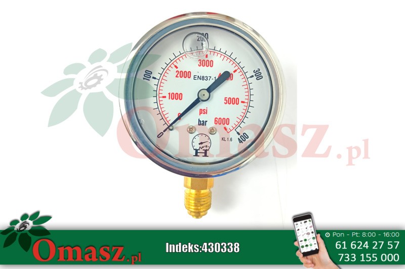 Manometr glicerynowy 400B