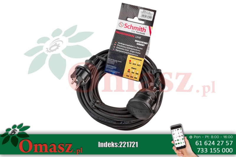 Przedłużacz ogrodowy 30m 3*2,5 Schmith SPPLJ-3-30