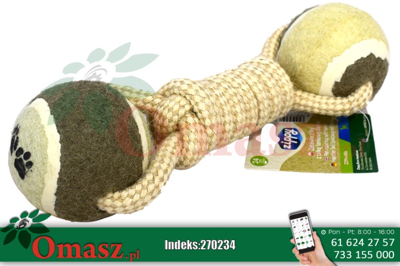 Zabawka linka 24cm z kulą Zippy ZZPN-1864