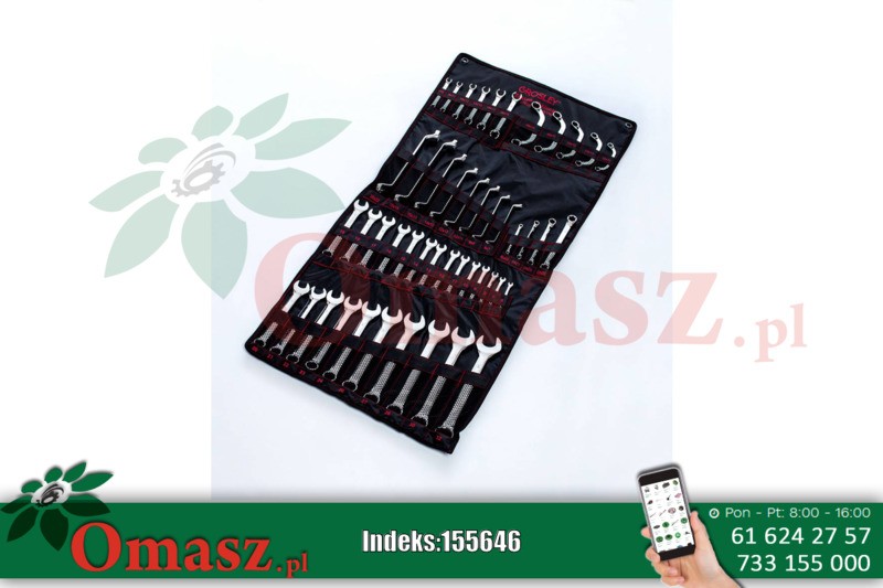 Zestaw 47 kluczy mieszanych, polerowane GROSLEY GR50074