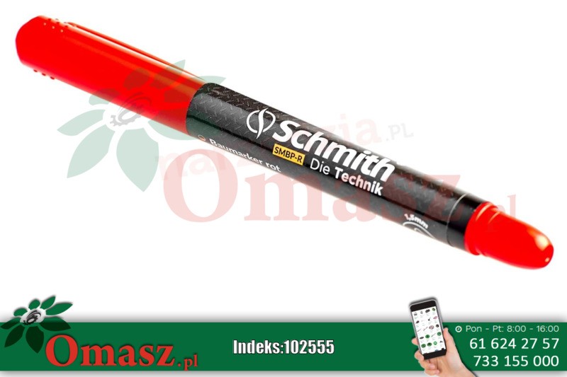 Marker budowlany czerwony Schmith SMBP-R